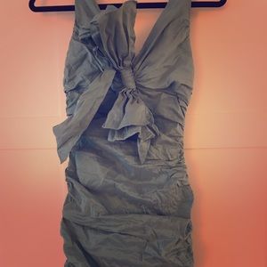 Cocktail dress Ruching on sides and back.